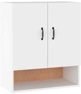 vidaXL H&auml;ngeschrank Wandschrank Wei&szlig; 60x31x70 cm Holzwerkstoff (1-St)