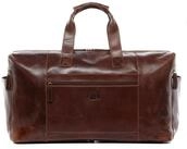 SID & VAIN Reisetasche echt Leder Weekender gro&szlig; XL-braun BRISTOL, Echtleder