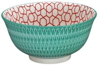 Cilio M&uuml;slisch&uuml;ssel Cilio Bowl Amici 500ml Porzellan, Rauten t&uuml;rkis,...