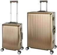 Travelhouse Trolleyset Tokyo, 4 Rollen, (2 tlg., Hartschalen Trolley Set), Aluminium