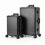 Travelhouse Kofferset 100% Aluminium TOKYO - verschiedene Farben, 4 Rollen, (2 tlg.,