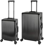 Travelhouse Trolleyset Tokyo, 4 Rollen, (2 tlg., Hartschalen Trolley Set), Aluminium