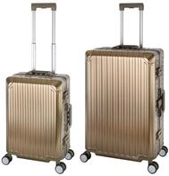 Travelhouse Trolleyset Tokyo, 4 Rollen, (2 tlg., Hartschalen Trolley Set), Aluminium