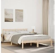 vidaXL Bett, Massivholzbett Extra Lang ohne Matratze 140x220 Kiefernholz