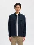 Sweatjacke SELECTED "SLHJACKIE SWEAT JACKET NOOS", Herren, Gr. L, navy blazer,