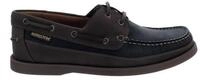 Mephisto Mephisto Boating Bootsschuh, Glattleder, Black - Brown, Spinnaker-Koll