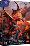 Trefl Puzzle Anne Stokes, Feuerdrachen, 1000 Teile, Premium Plus Puzzle, 1000