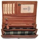 Benthill Geldb&ouml;rse Damen Echt Leder Portemonnaie Frauen Geldbeutel RFID Schmal...