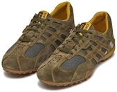 Schn&uuml;rschuh GEOX "U SNAKE ORIGINAL", Herren, Gr. 39, gr&uuml;n (khaki, grau), Leder,