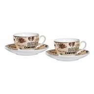 Ritzenhoff & Breker Cappuccinotasse Crema 4-tlg. Beige 220 ml, Porzellan