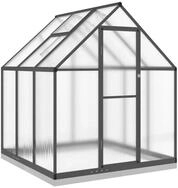 vidaXL Gew&auml;chshaus Gew&auml;chshaus mit Fundamentrahmen Anthrazit 169x169x202 cm...