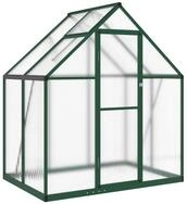 vidaXL Gew&auml;chshaus Gew&auml;chshaus mit Fundamentrahmen Gr&uuml;n 169x114x195 cm...
