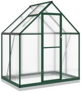 vidaXL Gew&auml;chshaus Gew&auml;chshaus mit Fundamentrahmen Gr&uuml;n 169x114x202 cm...