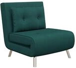 HOMCOM Sessel Schlafsessel, Klappsessel mit Bettfunktion, Einzelsofa mit Kissen