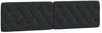 vidaXL Kopfteil, Bett Kopfteil-Kissen Schwarz 200 cm Samt