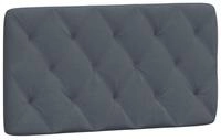 vidaXL Kopfteil, Bett Kopfteil-Kissen Dunkelgrau 100 cm Samt