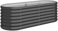 vidaXL Hochbeet, Kr&auml;uterhochbeet Pulverbeschichteter Stahl 114x40x36 cm...