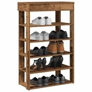 vidaXL Schuhschrank Schuhregal Altholz-Optik 60x30x98 cm Holzwerkstoff