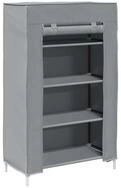 vidaXL Schuhregal Schuhschrank Grau 60,5x30x97 cm Vliesstoff