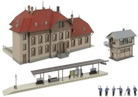 Faller Modelleisenbahn-Set Faller 190035 H0 Aktions-Set Bahnhof Passendorf