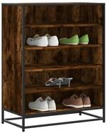 vidaXL Schuhschrank NA Schuhschrank R&auml;uchereiche 75x38x97,5 cm Spanplatte...