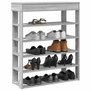 vidaXL Schuhschrank Schuhregal Grau Sonoma 80x30x98 cm Holzwerkstoff