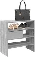 vidaXL Schuhschrank Schuhregale 2 Stk. Stapelbar Grau Sonoma 60x30x30,5 cm