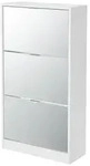 en.casa Schuhschrank &raquo;Krager&oslash;&laquo; Schuhkipper mit 3 Klappen Wei&szlig; 115x60x24cm...