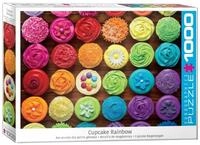 EUROGRAPHICS Puzzle Regenbogen-Kuchenpuzzle 1000 Teile (Cupcake), Puzzleteile