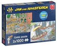 Jan van Haasteren Puzzle Jan van Haasteren Der K&auml;semarkt + Die Segelregatta...