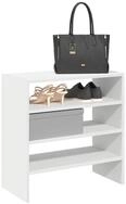 vidaXL Schuhschrank Schuhregale 2 Stk. Stapelbar Wei&szlig; 60x30x30,5 cm