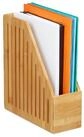 relaxdays Briefablage Bambus Stehsammler A4 (1-St)