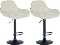 CLP Barhocker Braga Stoff (Set, 2er), drehbar und h&ouml;henverstellbar