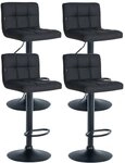 CLP Barhocker Feni Kunstleder (Set, 4er), h&ouml;henverstellbar und drehbar