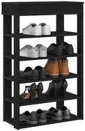 vidaXL Schuhschrank Schuhregal Schwarz 60x30x98 cm Holzwerkstoff
