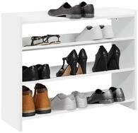 vidaXL Schuhschrank NA Schuhregal Wei&szlig; 80x25x61,5 cm Spanplatte