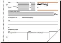 Sigel Formularblock Formularbuch Quittung A6 VE=2x50 Blatt