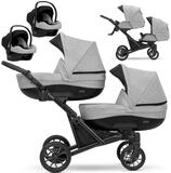 KUNERT Zwillings-Kombikinderwagen 3 in1 Zwillingskinderwagen BOOSTER mit...