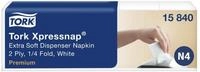 TORK Papierserviette TORK Servietten Xpressnap&reg; Extra Soft hochwei&szlig;