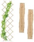 relaxdays Rankgitter Ausziehbares Rankgitter Holz 3er Set, 3 St., 3er Set