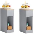 SoBuy Nachttisch FBT111, Beistelltisch mit Schublade und Ablage, Nightstand,...