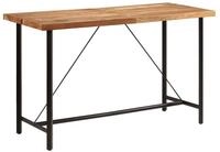 vidaXL Esstisch Bartisch 180x70x107 cm Massivholz und Eisen (1-St)