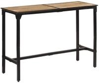 vidaXL Barhocker Bartisch 150x55x107 cm Raues Massivholz (1 St)