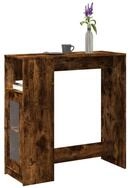vidaXL Bartisch NA Bartisch Stehtisch Esstisch mit Regal R&auml;uchereiche...