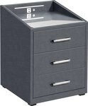 ED EXCITING DESIGN Nachtkonsole Moon, mit LED-Beleuchtung und USB-Anschluss &