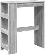 vidaXL Esstisch Bartisch mit Regal Grau Sonoma 90x40x103,5 cm Holzwerkstoff...