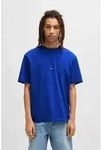 HUGO T-Shirt Nieros mit Logo-Patch blau M (48)