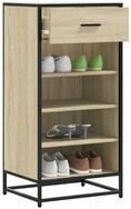 vidaXL Schuhschrank Schuhregal Sonoma-Eiche 48x38x97,5 cm Holzwerkstoff