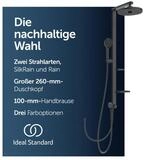 Ideal Standard Duschsystem Ceraflow Alu+, H&ouml;he 110.40 cm, Multifunktionsbrause,