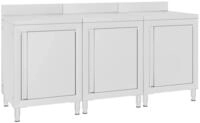 vidaXL Stauraumschrank vidaXL Arbeitsschrank 180x60x96 cm Edelstahl